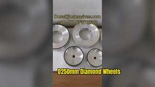 Obejrzyj: Prezentacja kół ze szkła szklistego i spoiwa żywicznego D250mm