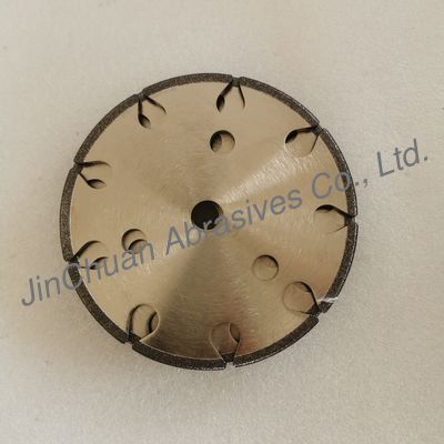 B80/100  145*4.8 * 16 *6 Mm  Dinasaw CBN Cyclone Grinding Wheels  For Sharpening Chain Saws