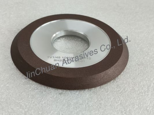1V1 45 Degree Reinoid Diamond Wheel 100mm Wet Working Resin Bonded Diamond Wheel