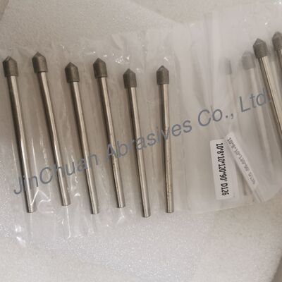 Custom-Made 10*8*10*120mm  30°-120° D126 Electroplated Grinding Bits For Cemented Carbide