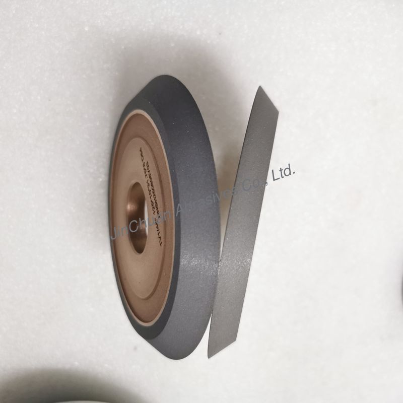 Resin And Metal Hybrid Bond Hybrid 1V1/45° 125*10*31.75*6mm D64 Diamond Grinding Wheel