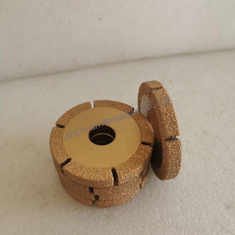 Brazing Diamond Grinding Wheel 76*10*20*10mm D35/40 Suitable For Welding Complex And Precision Structures.