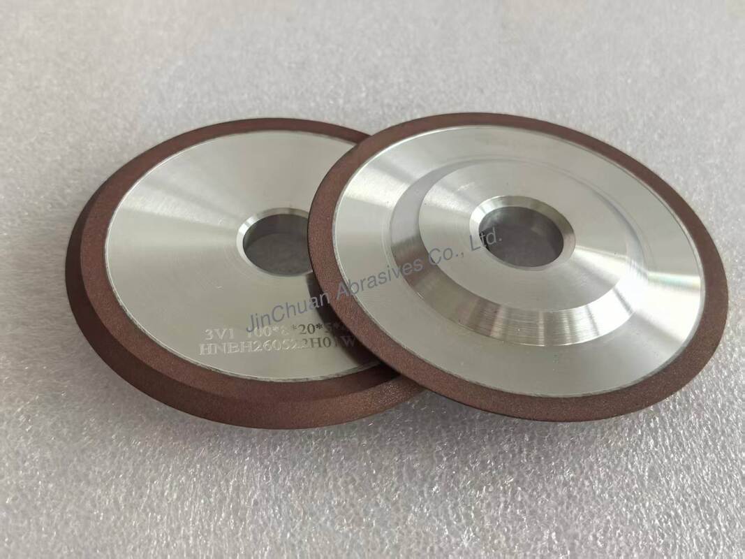 3V1 45 Degree Resin Bond Diamond Grinding Wheel for Precision Self-sharpening Carbide Surface Grinding