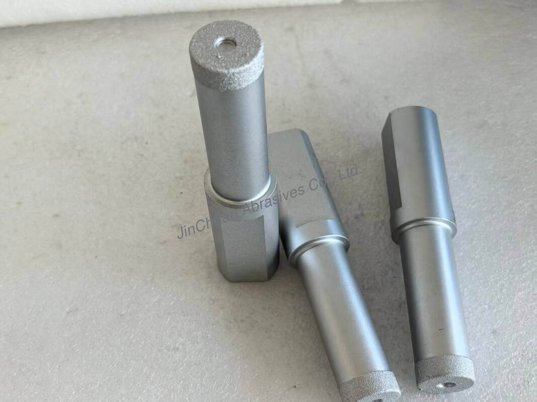Brazed Diamond Grinding Pin with Vacuum Brazed Synthetic Diamond D80/100 Grit and 25.4mm Head Diameter for Precision Grinding