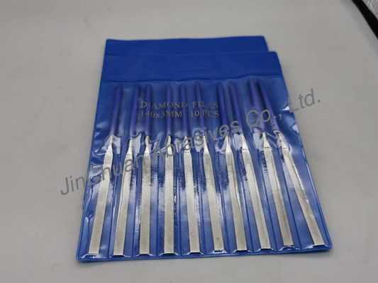 Kwadratowy elektroplacowany diamentowy plik 3*140*5*70 Szlifowanie D200/230