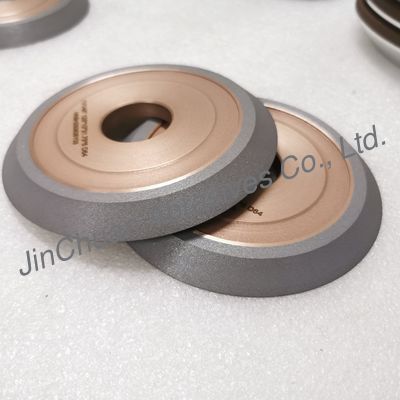 Resin And Metal Hybrid Bond Hybrid 1V1/45° 125*10*31.75*6mm D64 Diamond Grinding Wheel