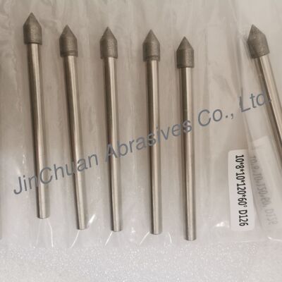 Wykonane na zamówienie 10*8*10*120mm 30°-120° D126 Elektrogalwaniczne ściernice do węglików spiekanych