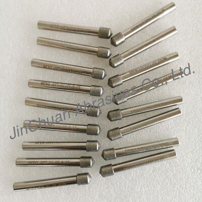 Custom-Made 10*8*10*70mm  120° D126 Electroplated Grinding Bits For Cemented Carbide