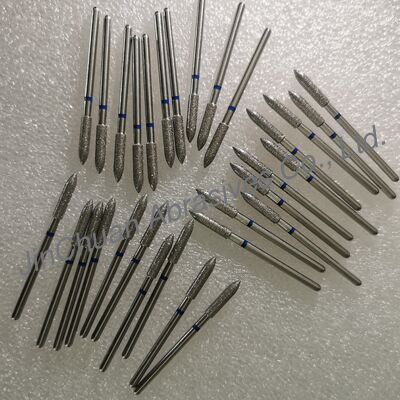 Niestandardowe 3-warstwowe elektrogalwanizowane wiertła diamentowe niskiej prędkości do stomatologii