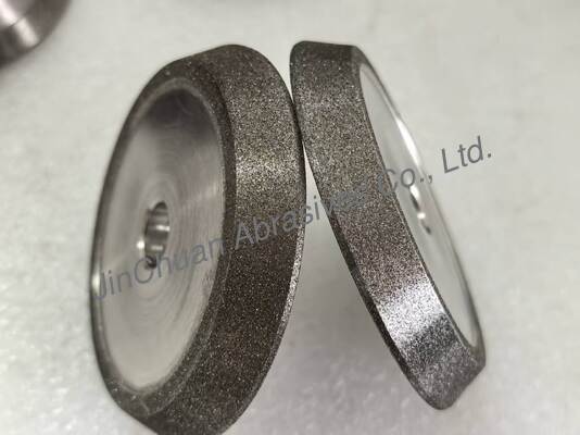 Elektrospiekane tarcze szlifiersko-fazujące z bursztynowym elektro-pokryciem z CBN