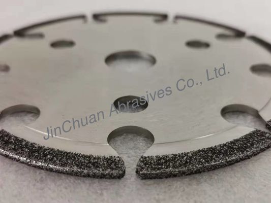 5-calowe galwanizowane ściernice CBN ze szczelinami Ściernica cyklonowa Dinasaw ABN / CBN